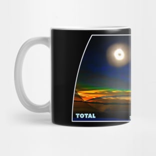 Total Solar Eclipse New England Lake Adirondack Mountains New York Mug